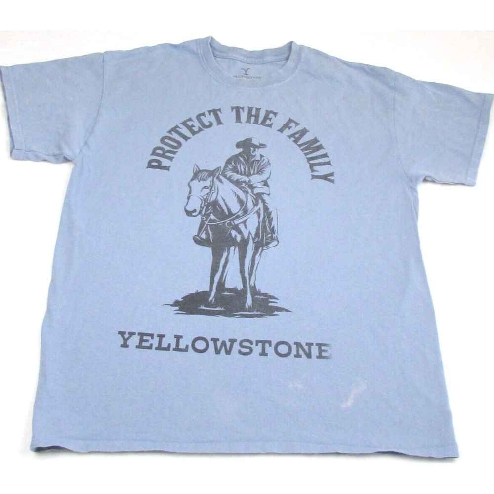 Protect The Family Yellowstone TShirt Size M‎ Blue